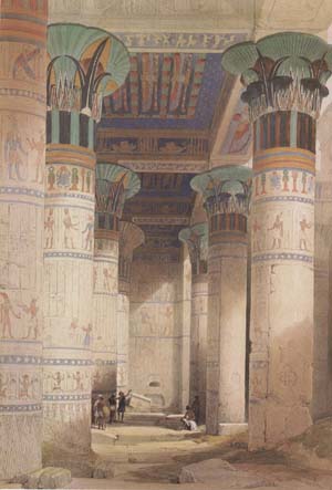 David Roberts,Portico of the Temple of Isis at Philae (mk23)